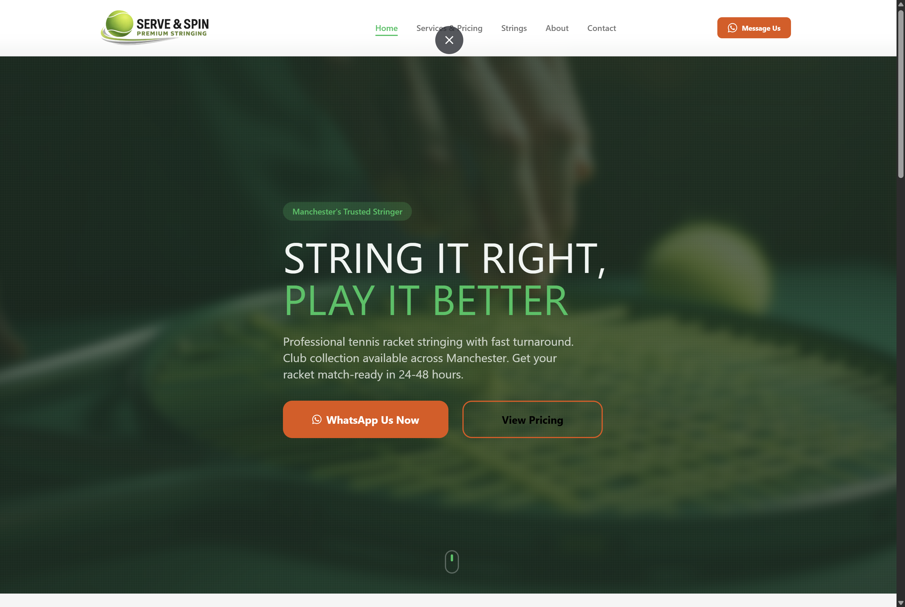 Tennis Racket Restringing - 1